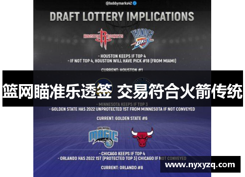 篮网瞄准乐透签 交易符合火箭传统
